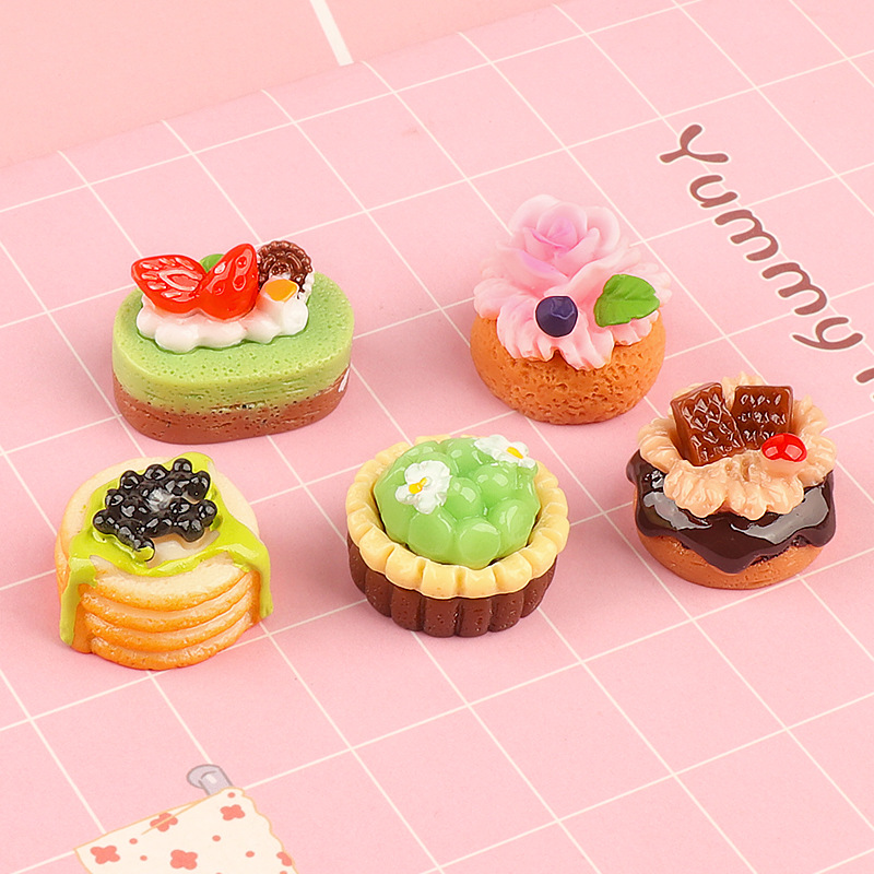 Jewelry Making Desk - 5 Pezzi Mini Torte alla Frutta
