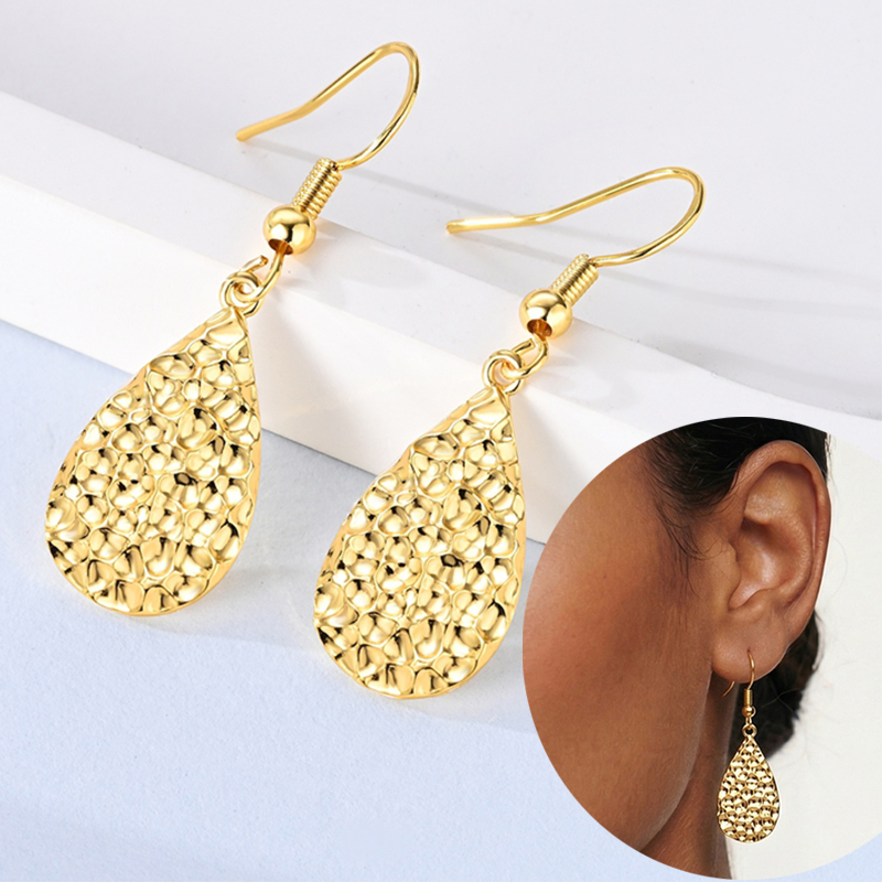 Jewelry Making Hammer - Orecchini pendenti a goccia grandi con